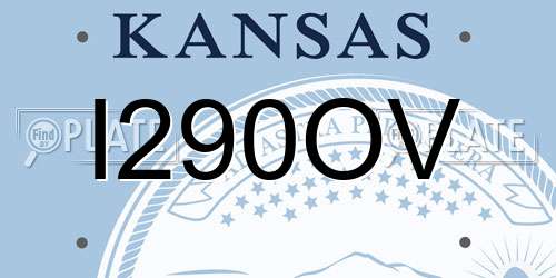 I290OV Kansas License Plate