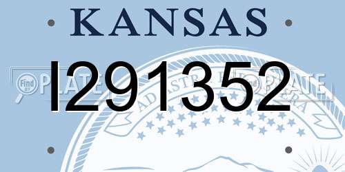 I291352 Kansas License Plate