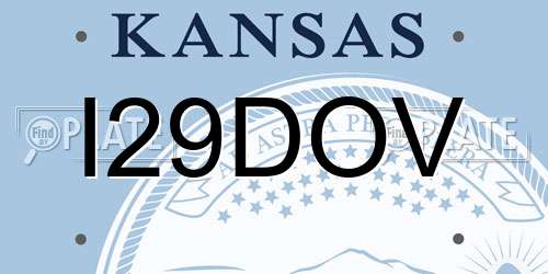 I29DOV Kansas License Plate