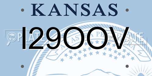 I29OOV Kansas License Plate