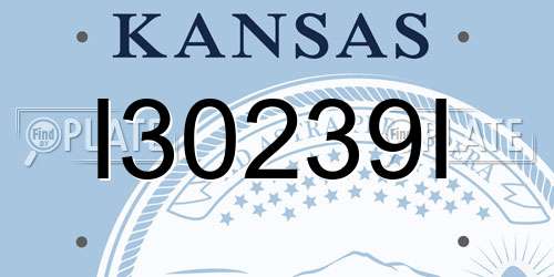 I30239I Kansas License Plate