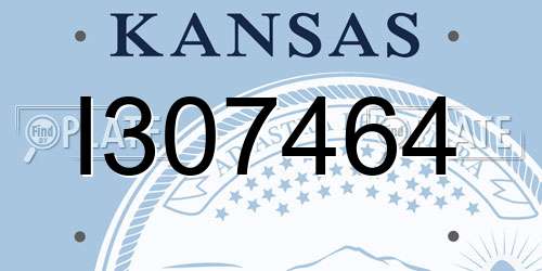 I307464 Kansas License Plate