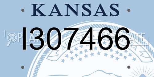 I307466 Kansas License Plate