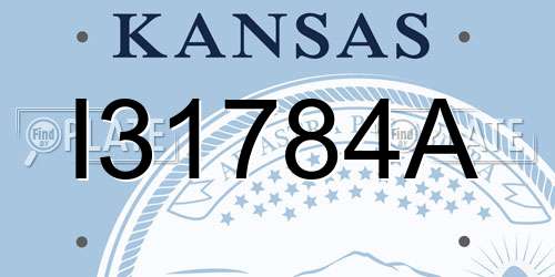 I31784A Kansas License Plate