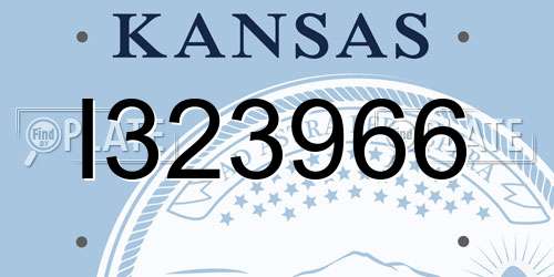 I323966 Kansas License Plate