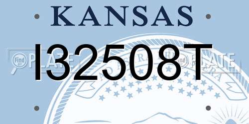 I32508T Kansas License Plate