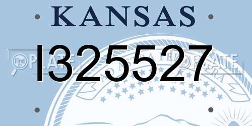 I325527 Kansas License Plate