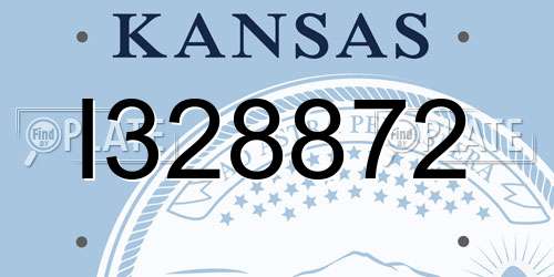I328872 Kansas License Plate