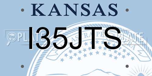 I35JTS Kansas License Plate