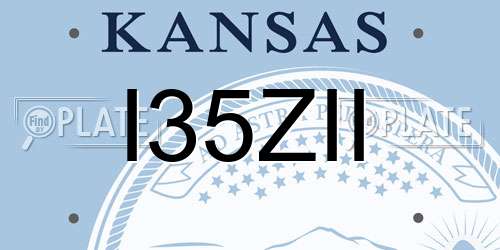 I35ZII Kansas License Plate