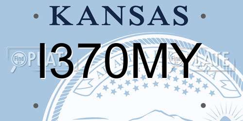 I370MY Kansas License Plate
