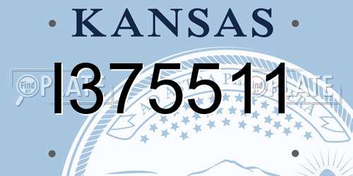 I375511 Kansas License Plate