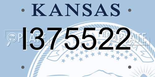 I375522 Kansas License Plate