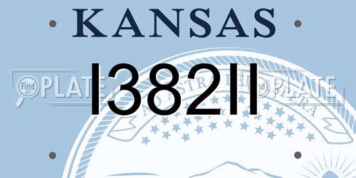 I382II Kansas License Plate