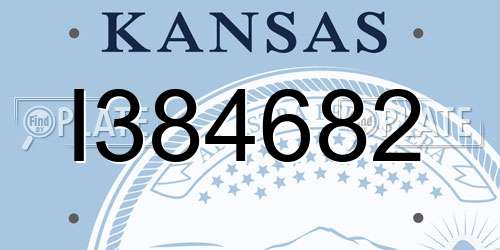 I384682 Kansas License Plate