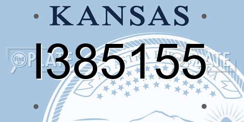 I385155 Kansas License Plate