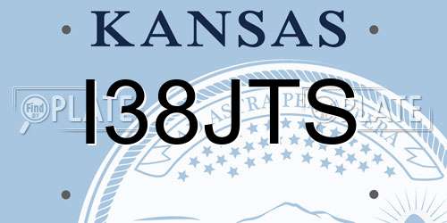 I38JTS Kansas License Plate