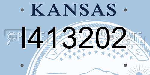 I413202 Kansas License Plate