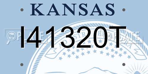 I41320T Kansas License Plate
