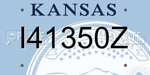 I41350Z Kansas License Plate