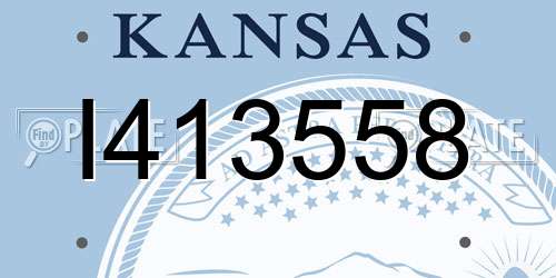 I413558 Kansas License Plate