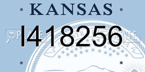 I418256 Kansas License Plate