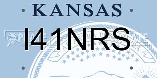 I41NRS Kansas License Plate