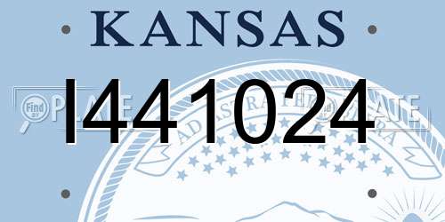 I441024 Kansas License Plate