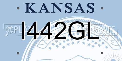 I442GL Kansas License Plate