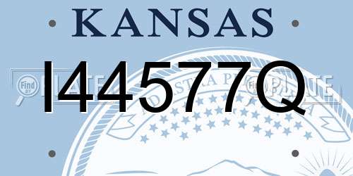 I44577Q Kansas License Plate