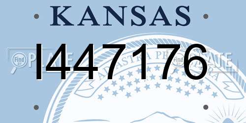 I447176 Kansas License Plate