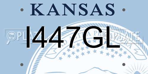 I447GL Kansas License Plate