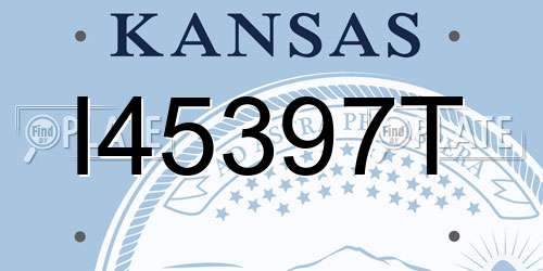 I45397T Kansas License Plate