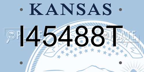 I45488T Kansas License Plate