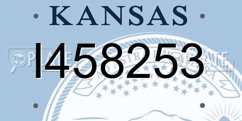 I458253 Kansas License Plate