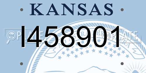 I458901 Kansas License Plate