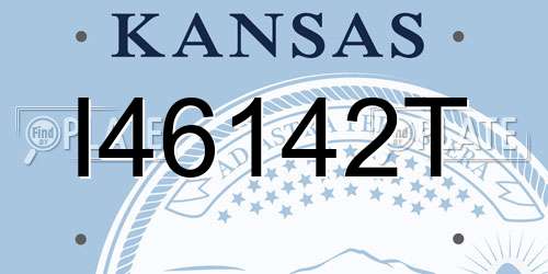 I46142T Kansas License Plate