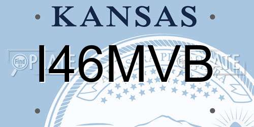 I46MVB Kansas License Plate