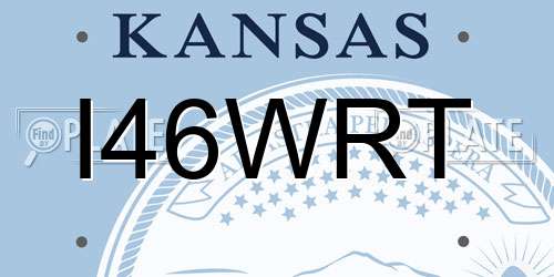 I46WRT Kansas License Plate
