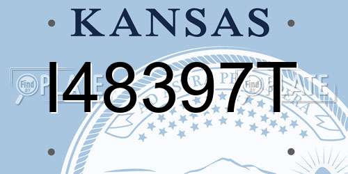 I48397T Kansas License Plate