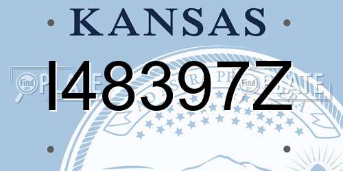 I48397Z Kansas License Plate