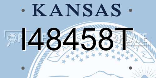 I48458T Kansas License Plate