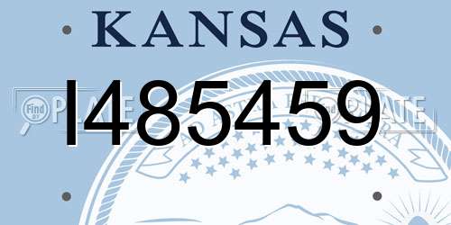 I485459 Kansas License Plate