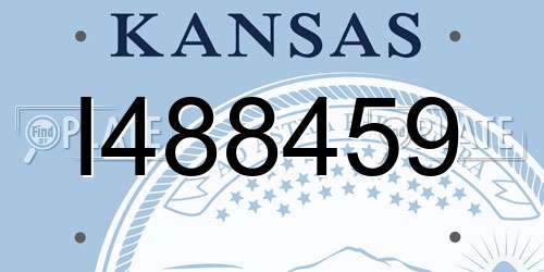 I488459 Kansas License Plate