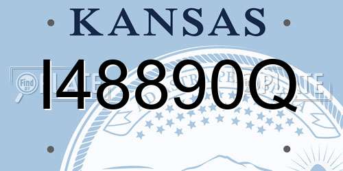 I48890Q Kansas License Plate