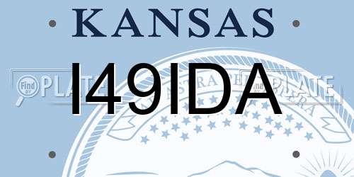 I49IDA Kansas License Plate