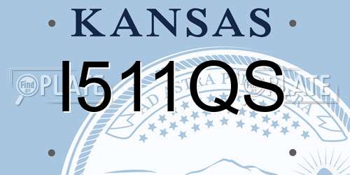 I511QS Kansas License Plate