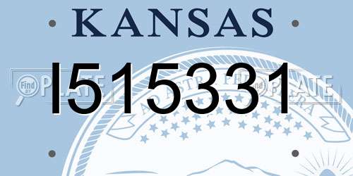 I515331 Kansas License Plate