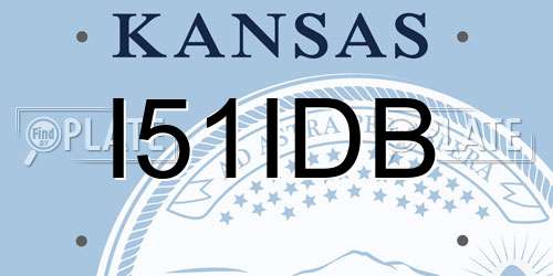 I51IDB Kansas License Plate
