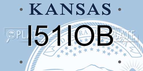 I51IOB Kansas License Plate
